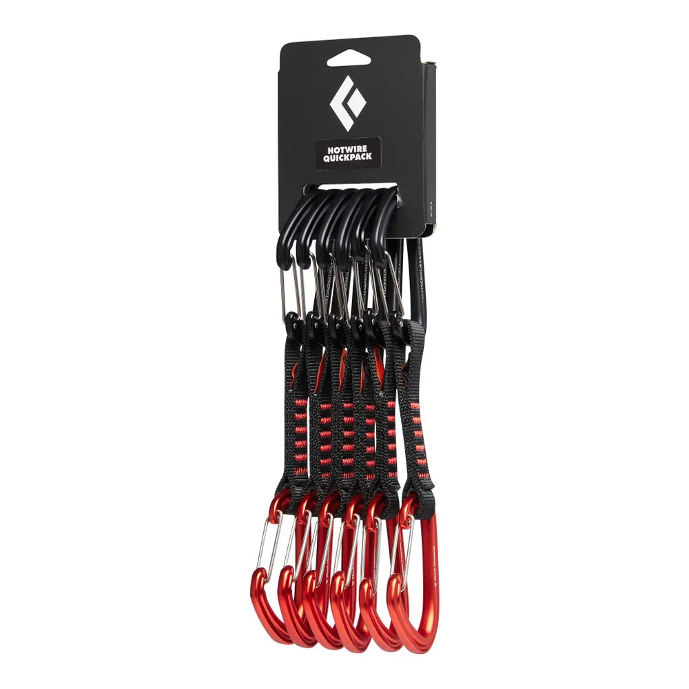 HotWire Quickpack 12 cm Black Diamond | Set de 6 Cintas Express Ligeras para Escalada 1 HotWire Quickpack 12 cm Black Diamond | Set de 6 Cintas Express Ligeras para Escalada