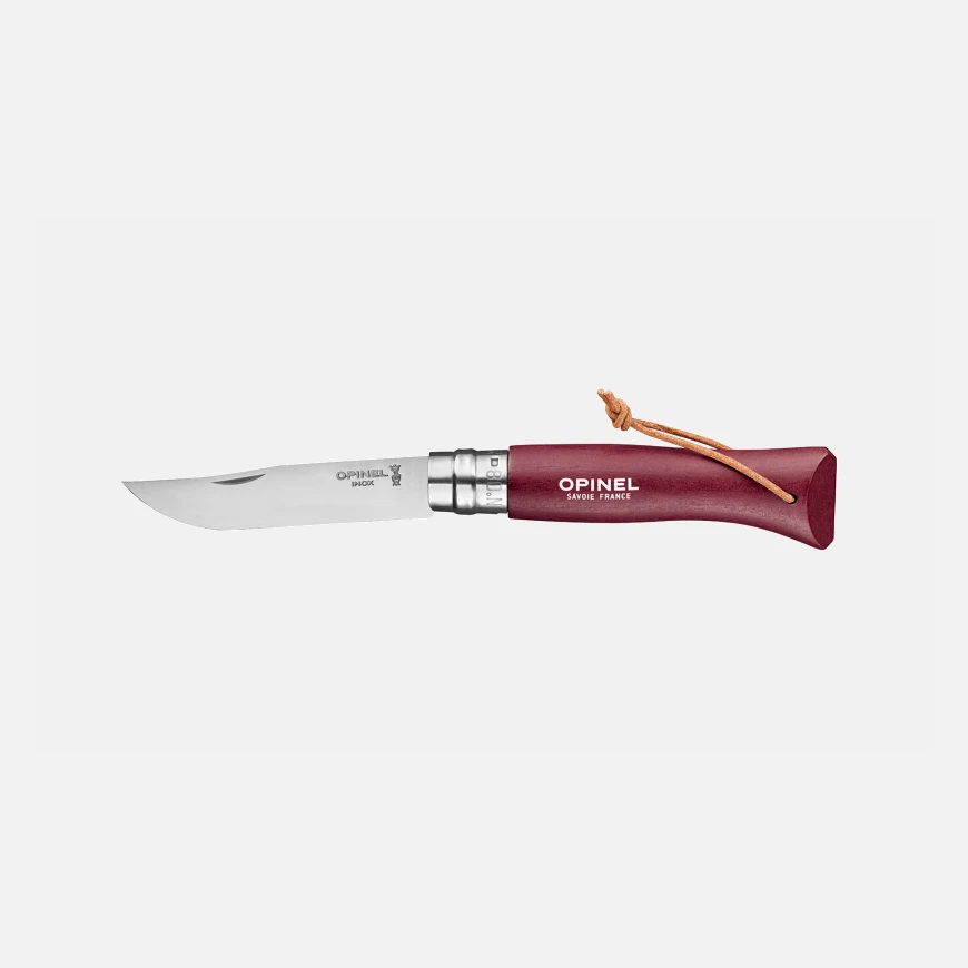 Navaja Opinel No. 08 Colorama Granate | Navaja Plegable Clásica 1 Navaja Opinel No. 08 Colorama Granate | Navaja Plegable Clásica